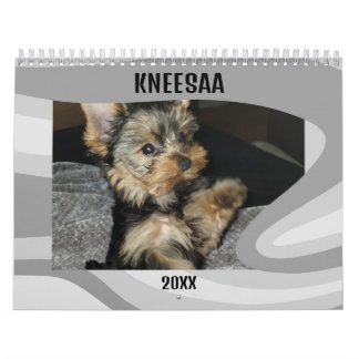 Anpassa den! Swirl-A-Licious Pet Photo Grått Kalender