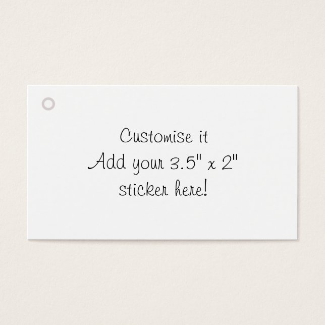 Anpassa den tomma presentens märkre visitkort (Framsidan)