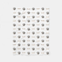 Anpassa den! WHITE Pet Photo and Namn