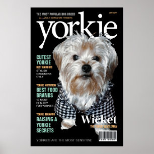 Anpassa den! Yorkie Mag Poster