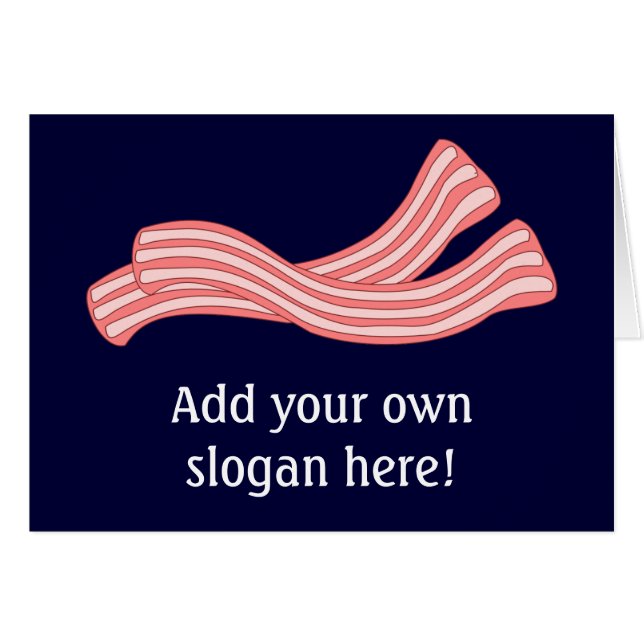 Anpassa denna Bacon Rashers-bild Hälsningskort (Framsidan Horizontal)