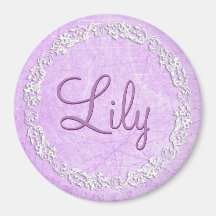Anpassa denna Lila Namn Magnet