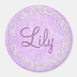 Anpassa denna Lila Namn Magnet