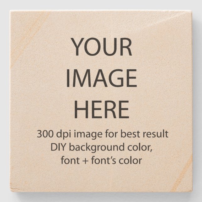 anpassa denna sandstensundersats underlägg sten (Framsidan)