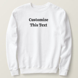 Anpassa Denna Text Grundläggande Tröja för Män Lång Ärmad Tröja