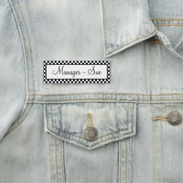 Anpassa designern namnbricka (På plats)