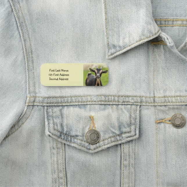 Anpassa det här kute-djurköttet namnbricka (På plats)