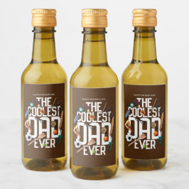 Anpassa det moderna Pappa som alltid är det kolast Vinetikett