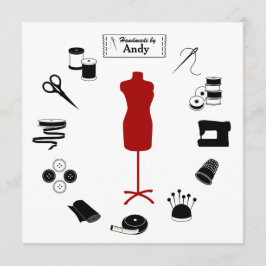 Anpassa det platta etikettkortet