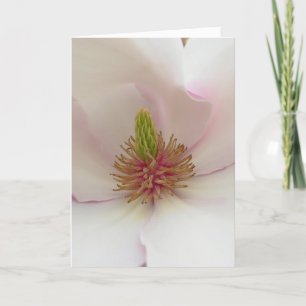 Anpassa det vita Blommarna för Magnolia Card Helgkort