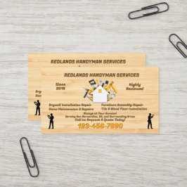 Anpassa Detaljerad Handyman-Promotion Visitkort