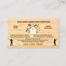 Anpassa detaljkampanj för Handyman Visitkort