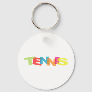 Anpassa dig själv till tennispresenter nyckelring