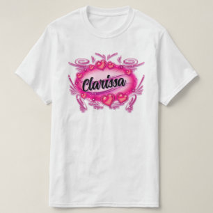 Anpassa Digital Airbrush-hjärtedesign T Shirt