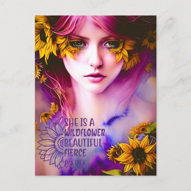 Anpassa dikt för inspirerande vänskap vykort (Framsida)