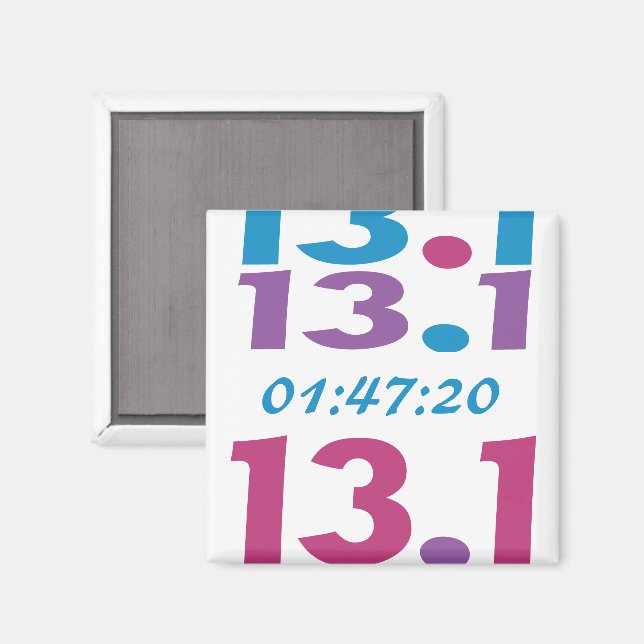 Anpassa din 13,1-halv maratonmagnet i springa magnet (Front/Back)
