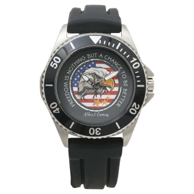Anpassa din amerikanska Eagle-design Armbandsur (Framsida)