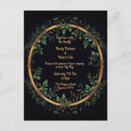 Anpassa din bröllopsinbjudan helg vykort