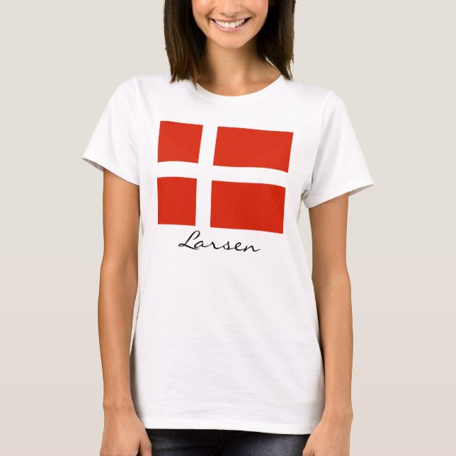 Anpassa din Dannebrog! Tee (Framsida)