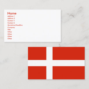 Anpassa din Dannebrog! Visitkort