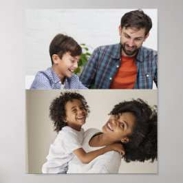 Anpassa din egen 2-fotokollage poster