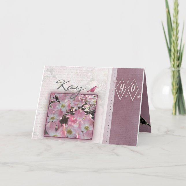 Anpassa din egen 90:e födelsedag kort (Framsida)