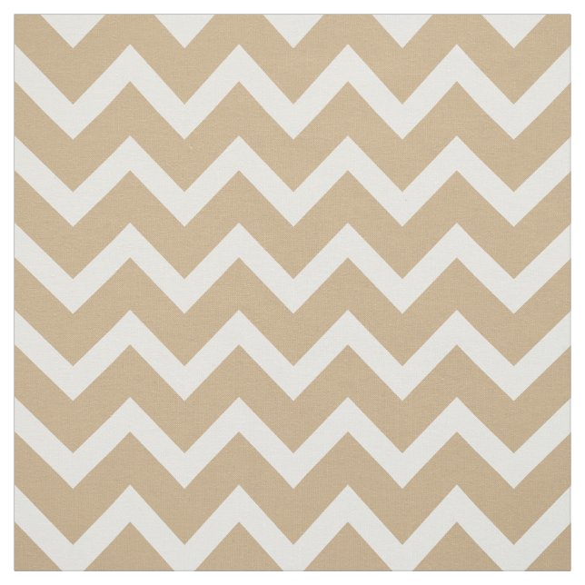 Anpassa din egen beige vit chevron mönster tyg (Provkarta)