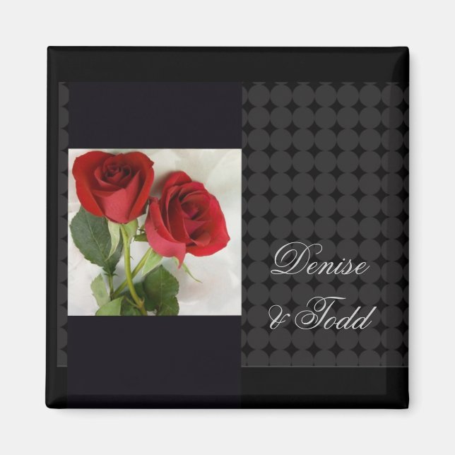 Anpassa din egen bröllop-magnet magnet (Framsidan)