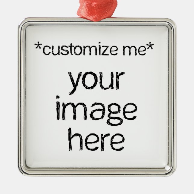 Anpassa din egen design julgransprydnad metall (Framsidan)