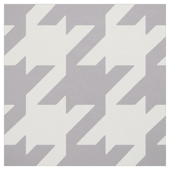 Anpassa din egen fet grått-vita houndstooth tyg (Provkarta)