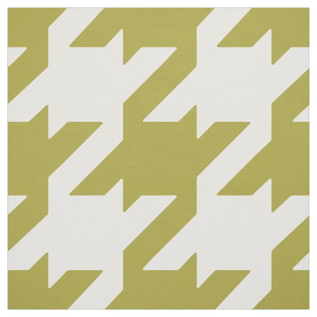 Anpassa din egen fet grönt houndstooth tyg (Provkarta)