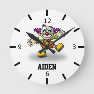 Anpassa din egen fina clown rund klocka