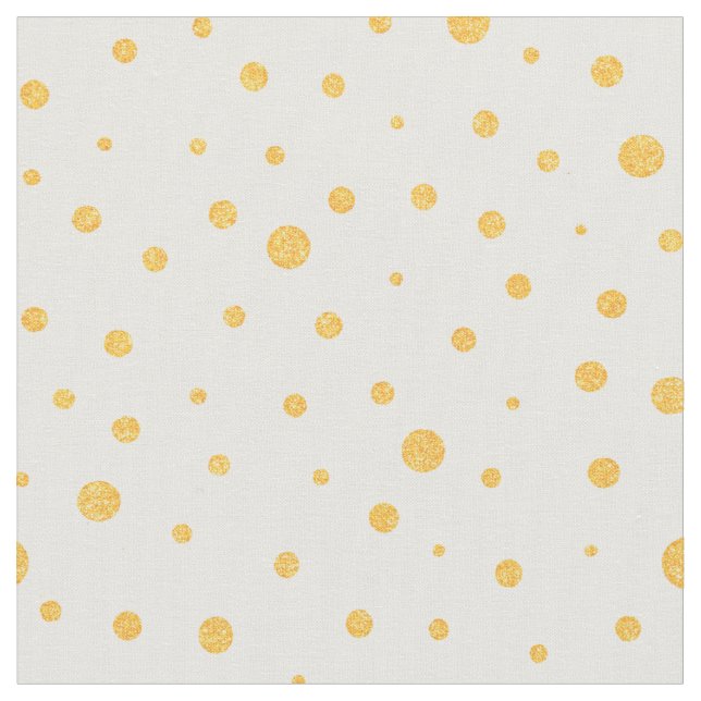 Anpassa din egen glitter guld polka dots mönster tyg (Närbild)