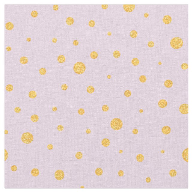 Anpassa din egen guld-polka dots i lila tyg (Närbild)