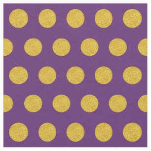 Anpassa din egen guld-polka dots i lila tyg