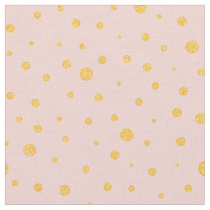 Anpassa din egen guld-polka dots i rosa tyg