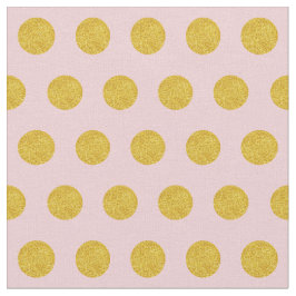 Anpassa din egen guld polka dots-mönster i rosa tyg