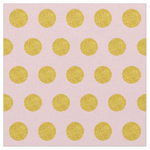 Anpassa din egen guld polka dots-mönster i rosa tyg