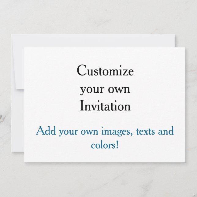 Anpassa din egen inbjudan! inbjudningar (Framsida)