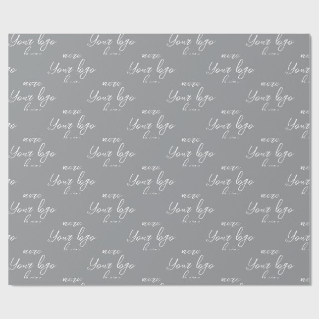 Anpassa Din Egen Logo Stylish Modern Minimal Presentpapper (Platt)