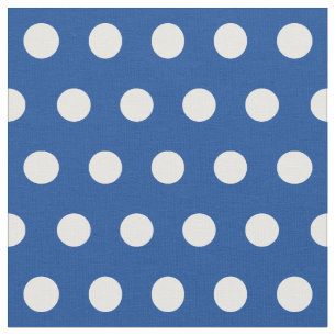 Anpassa din egen polka dots mönster i blått tyg