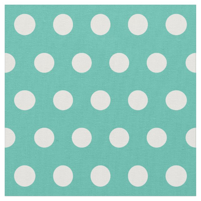 Anpassa din egen polka dots mönster i grönt tyg (Närbild)