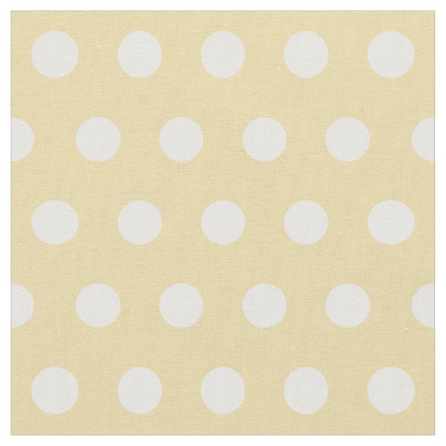 Anpassa din egen polka dots mönster i gult tyg (Närbild)