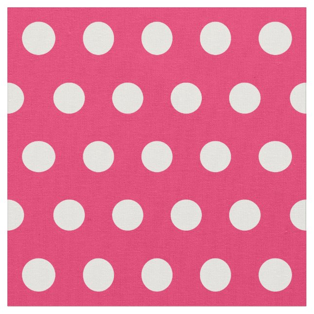 Anpassa din egen polka dots-mönster i rosa tyg (Närbild)