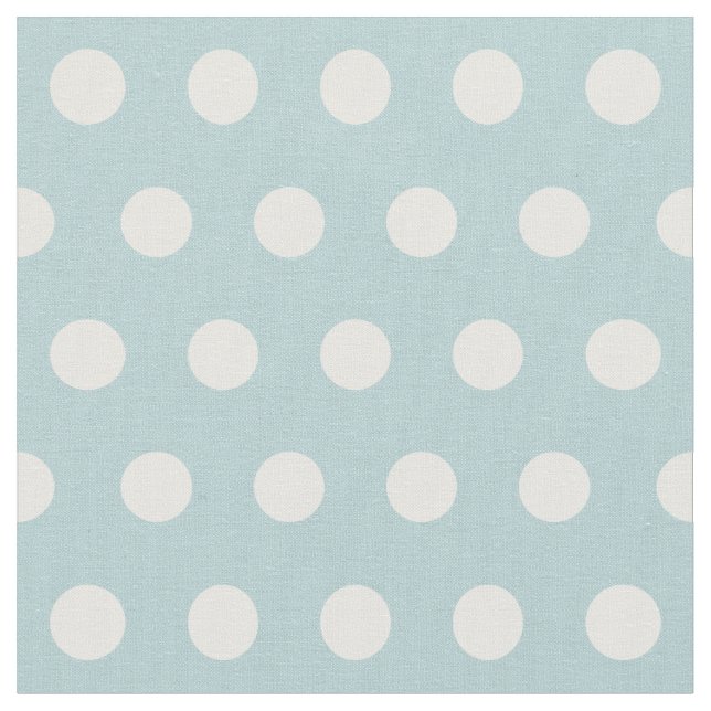 Anpassa din egen polka dots mönster i turkos tyg (Närbild)