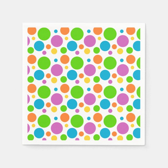 Anpassa din egen polkatodknapp pappersservett (Framsidan)