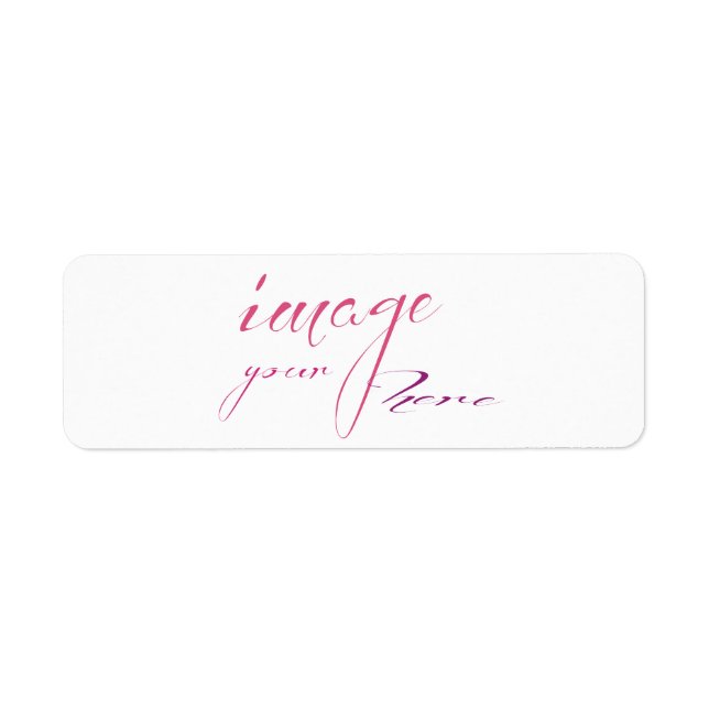 Anpassa din egen returadressetikett 8,5 x 11 returadress etikett (Framsidan)