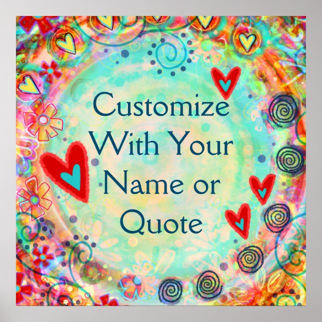 Anpassa din egen Söt Inspiritivity Poster (Framsidan)