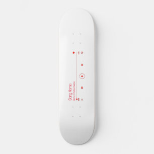 Anpassa din favoritmusik mini skateboard bräda 18,5 cm