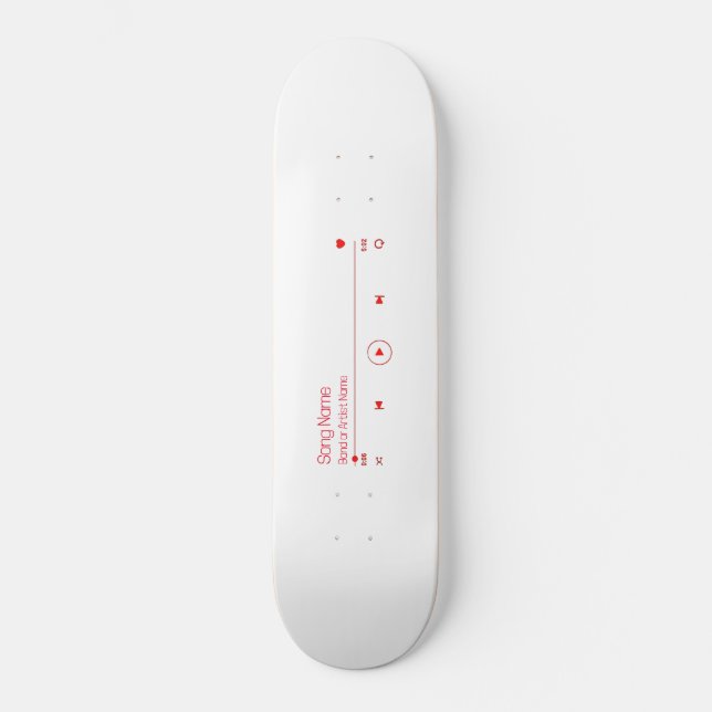 Anpassa din favoritmusik mini skateboard bräda 18,5 cm (Framsida)